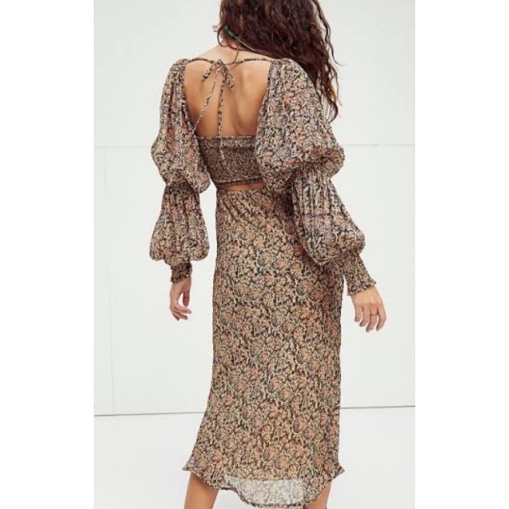 Free People Aglow Midi Dress Sz S (2/4)